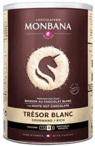 Biała czekolada pitna w proszku Tresor Blanc Monbana 500g w puszce