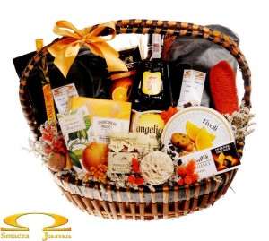 Kosz Delikatesowy Kawa z Pomarańczą