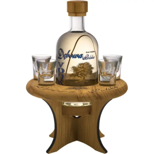 Dębowa stolik kieliszki.webp