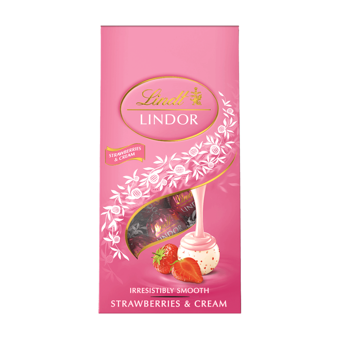 LINDOR Praliny Truskawka ze śmietanką 100g.webp