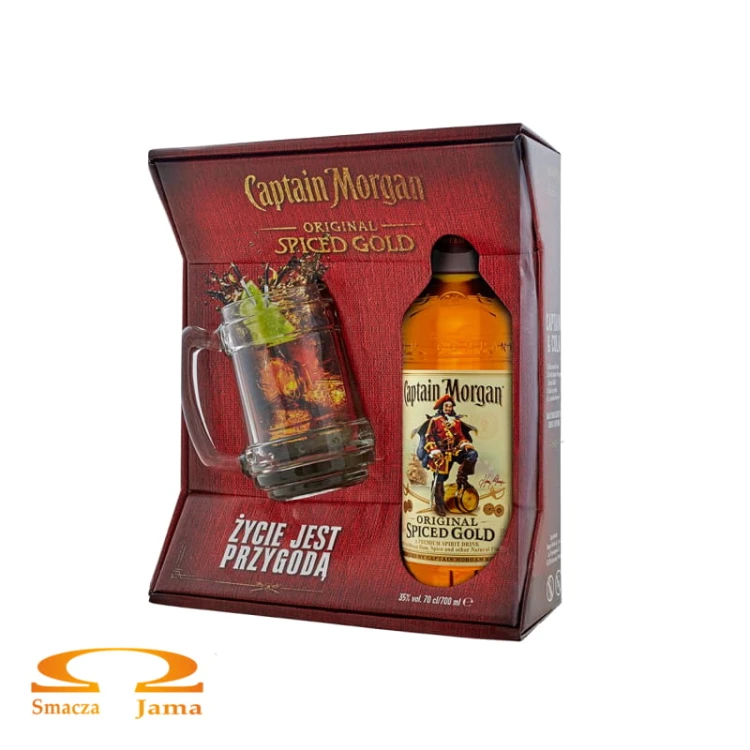 Rum Captain Morgan Spiced Gold 0,7l z Kuflem.jpg