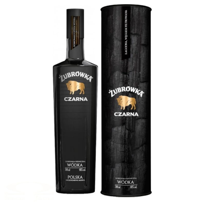 Wódka Żubrówka Czarna w tubie 0,7l