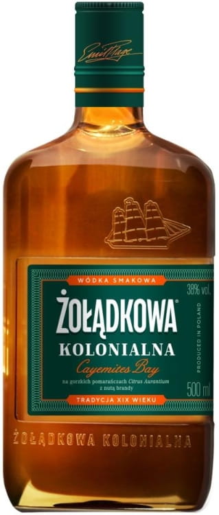 Wódka Żołądkowa Kolonialna Cayemites Bay 38% 0,5l