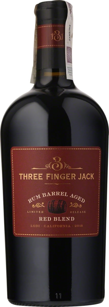 Wino Three Finger Jack Rum Barrel Aged Red Blend 0,75l USA