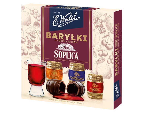 Bombonierka Wedel Baryłki Soplica 200g