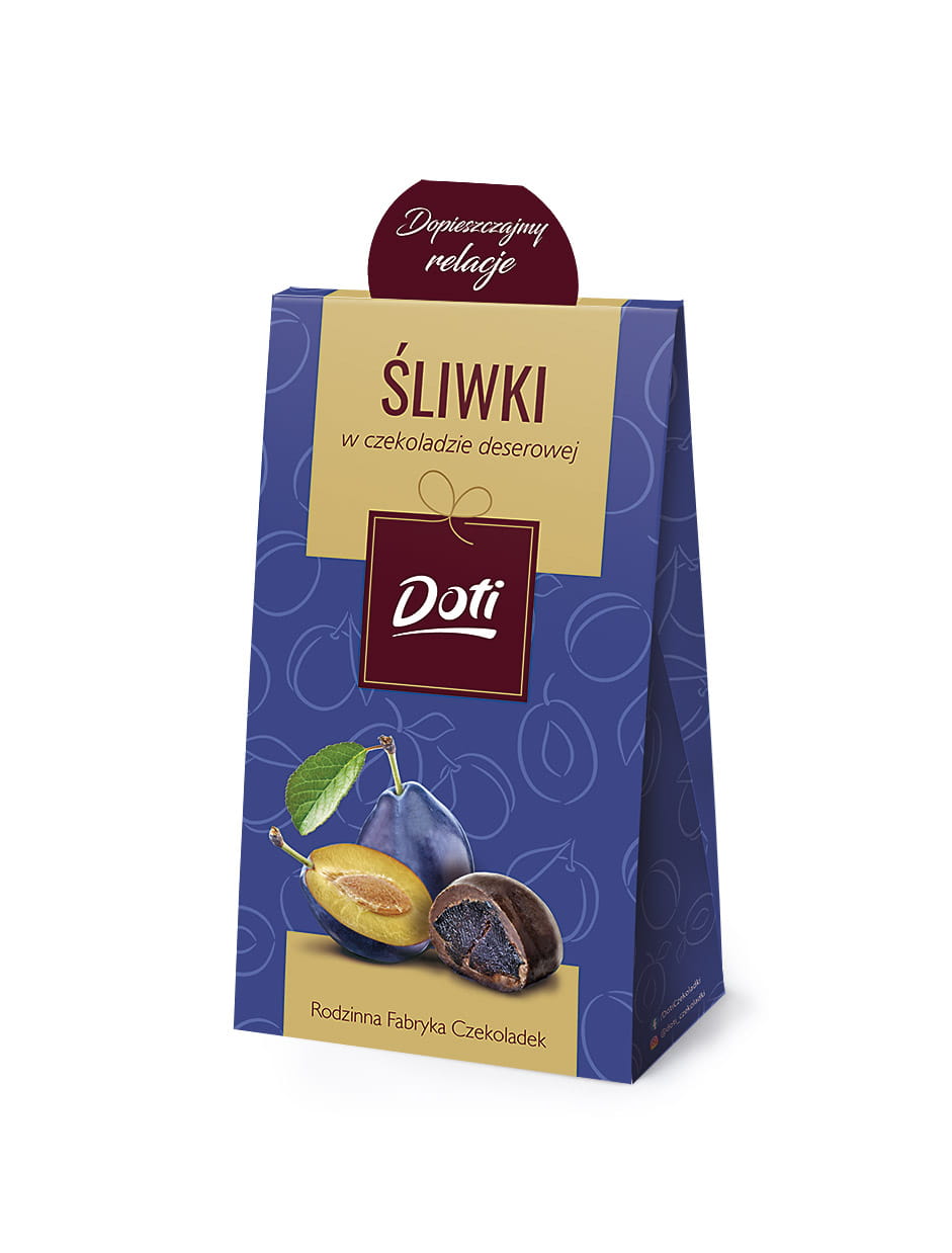 Śliwki w czekoladzie 50g w kartoniku  