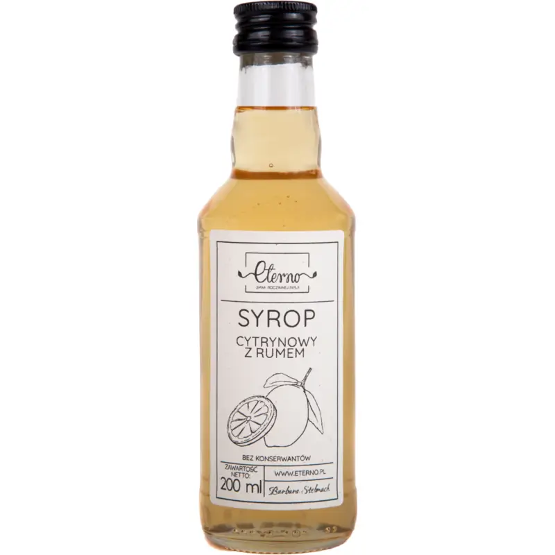 Eterno Syrop cytrynowy z rumem 200ml
