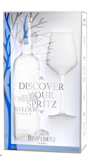 Wódka Belvedere 0,7l z kieliszkiem Spritz