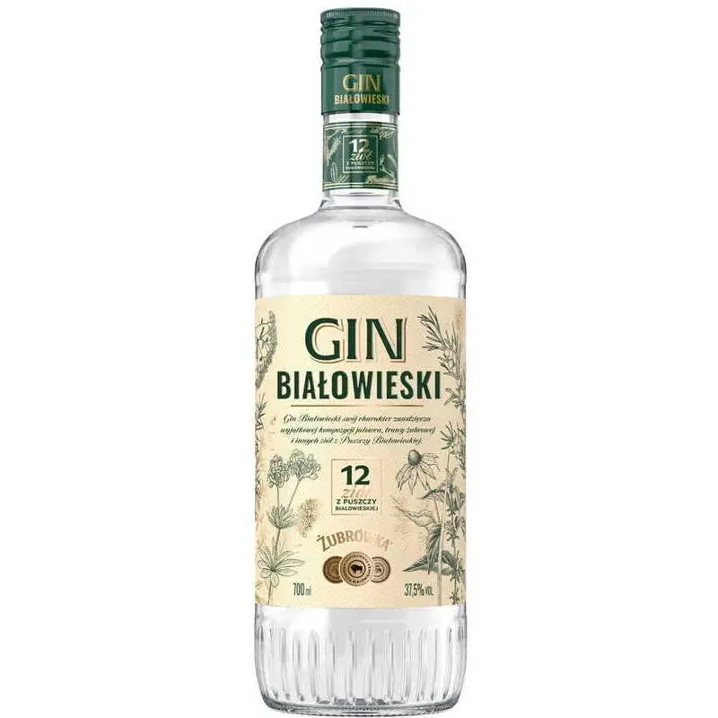 Gin Białowieski Żubrówka 37,5% 0,7l
