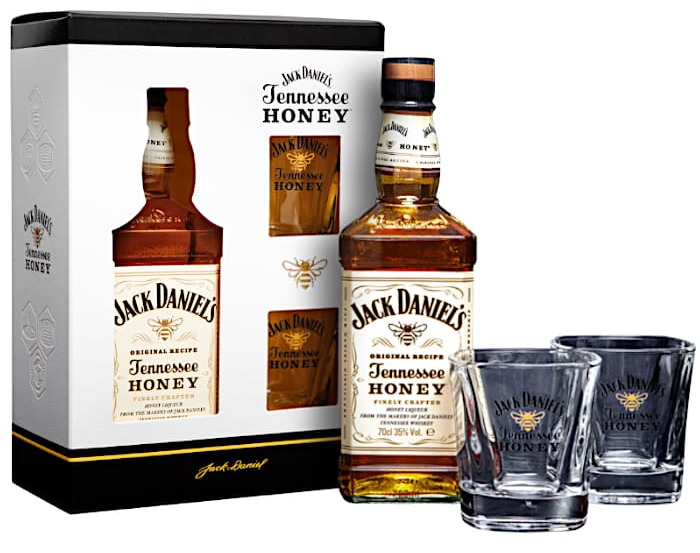 Likier Jack Daniel's Honey 0,7l + 2 szklanki