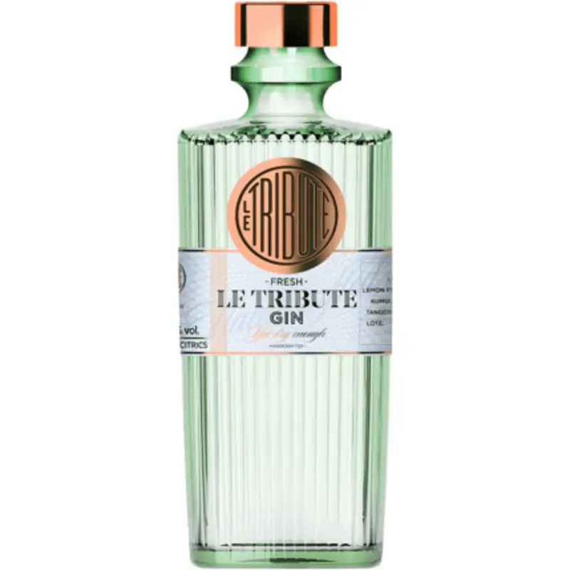 Gin Le Tribute 43% 0,7l z kieliszkiem