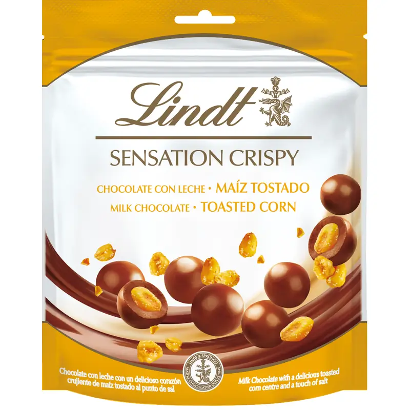 Czekoladki Lindt Sensation Milk CrispyCorn 140g