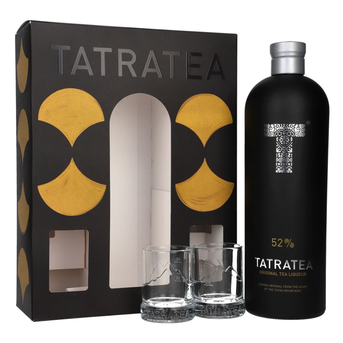 Likier Tatratea Original 52% 0,7 l z kieliszkami