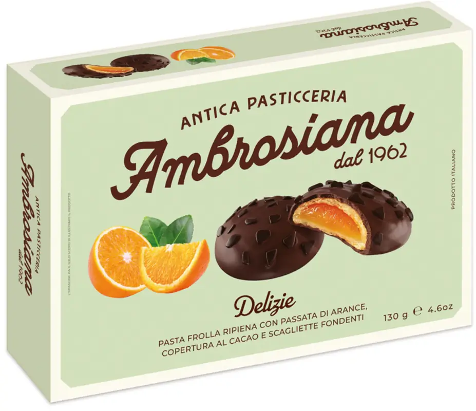 Ciastka Ambrosiana Pomarańczowe 130g
